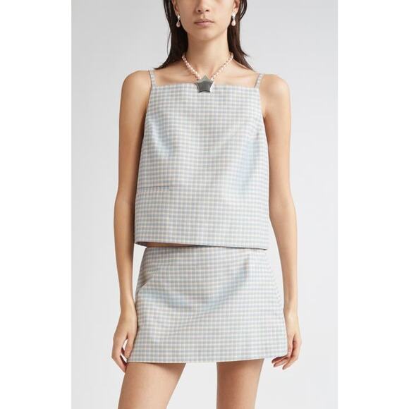 Sandy Liang Juice Skirt In Picnic Gingham - 2 - Picture 5 of 7